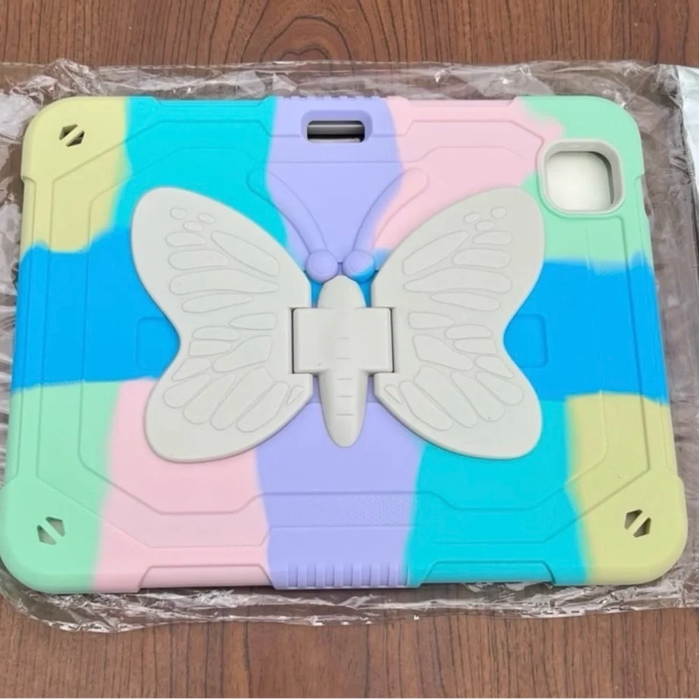 Colorful Tablet Case with Butterfly Design